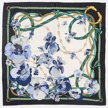 Gucci, a twill silk 'Oshibana' scarf.