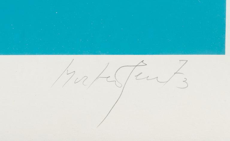 RICHARD MORTENSEN, serigrafi, signerad, numrerad 41/75.