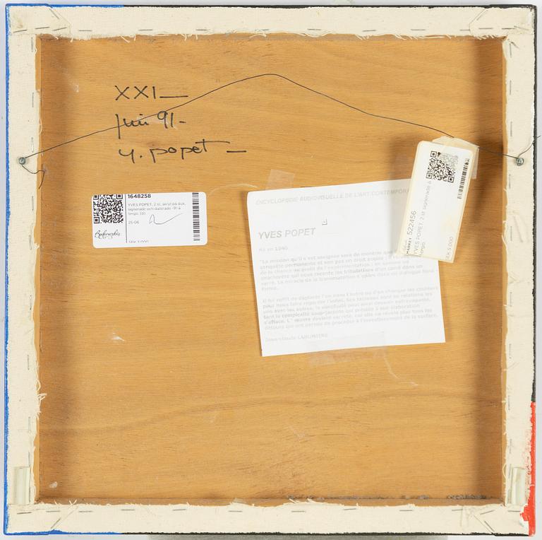 Yves Popet, "XXIV", "XXI".