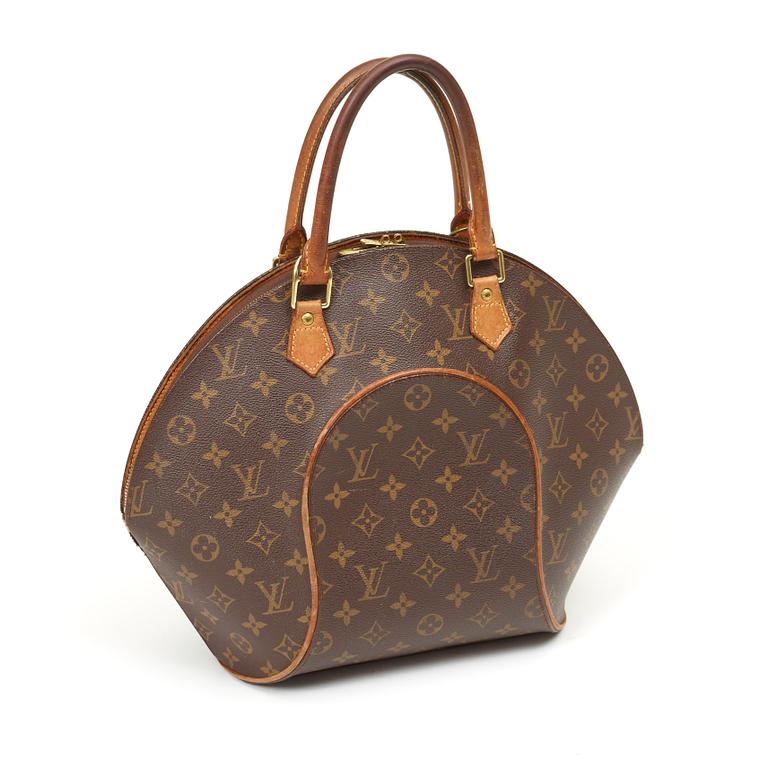 A monogram canvas handbag "Ellipse MM" by Louis Vuitton.