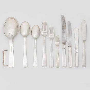 Bestickservis, 103 delar, silver, "Rosenholm", GAB, Stockholm, 1930/40-tal.
