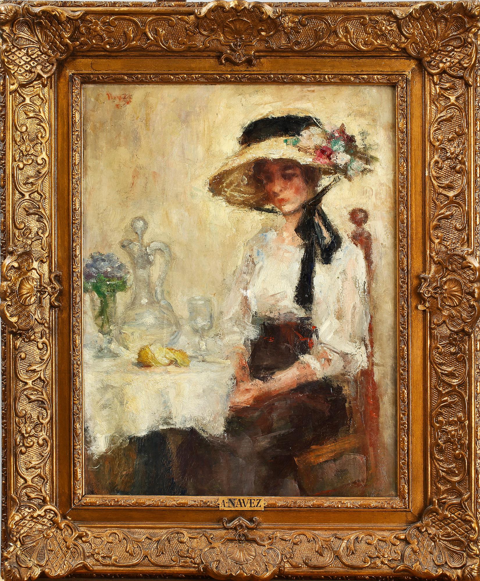 ARTHUR NAVEZ, tillskriven, olja på duk.