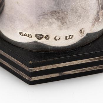Salt cellars, 9 pieces, silver, GAB, Stockholm, 1941–1942.