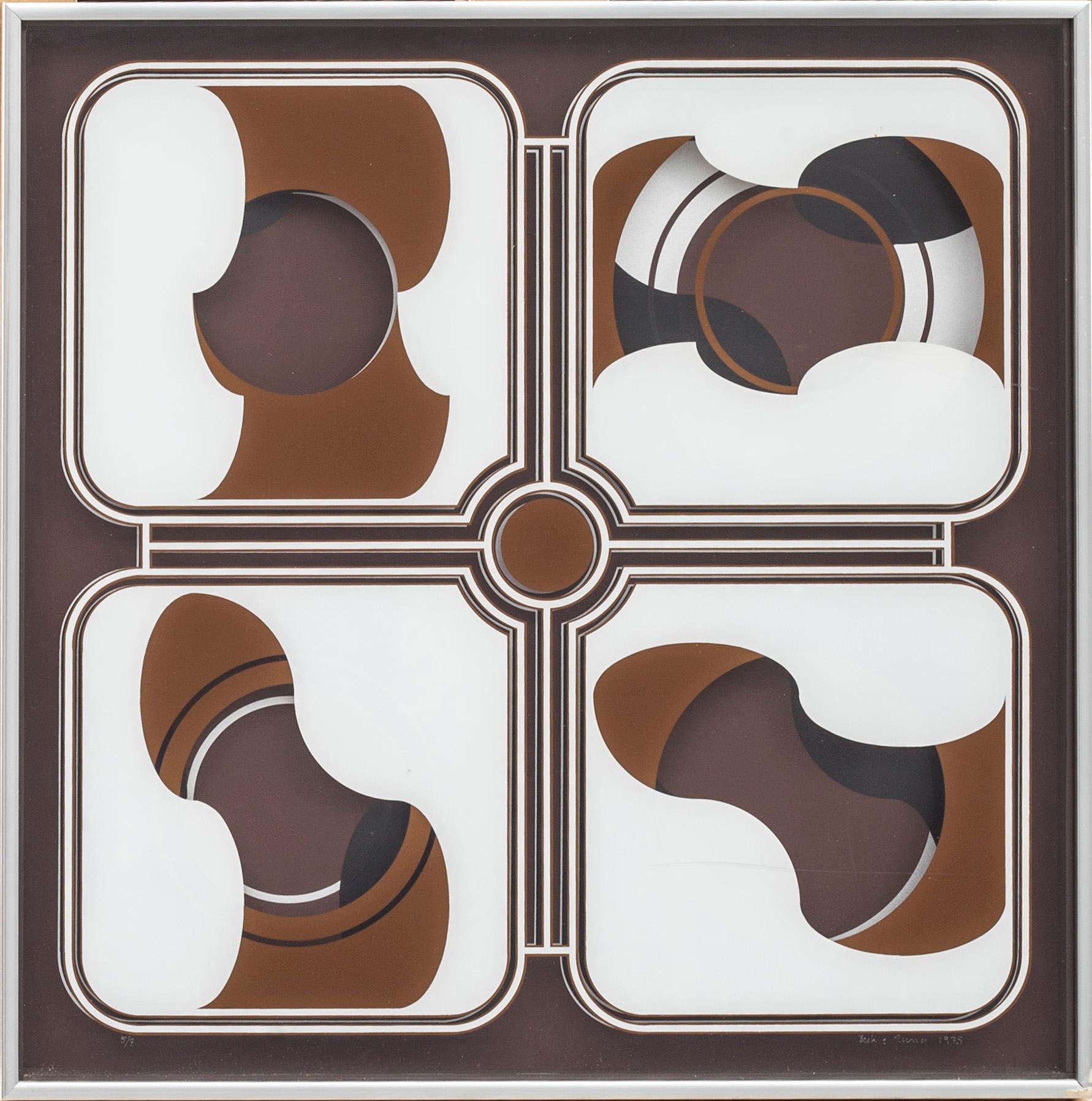 BECK & JUNG (HOLGER BÄCKSTRÖM & BO LJUNGBERG), screentryck, multipel, signerad, numrerad 5/7 och daterad- 1975.