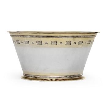 Wiwen Nilsson, A Wiwen Nilsson sterling 'Byzantine' bowl, Lund Sweden 1960.