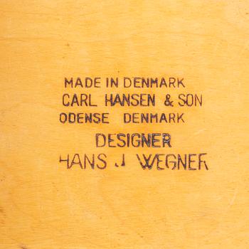 Hans Wegner, stolar, 3 st, modell CH-23, "Spisestolen", Carl Hansen, Danmark.