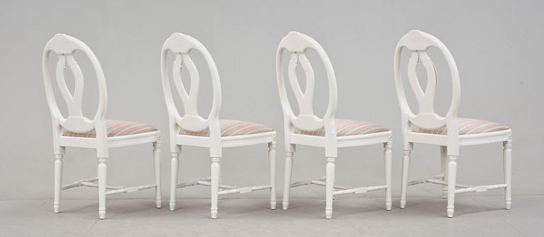 STOLAR, 4 st, gustaviansk stil, 1900-talets slut.
