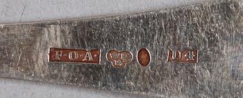 PARTI SILVER, 9 delar, 1800/1900-tal.