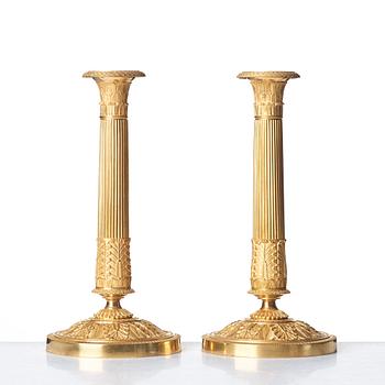 LJUSSSTAKAR, ett par, Frankrike, 1800-talets början, empire.
