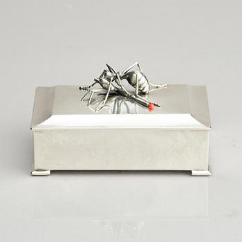 Kay Bojesen, a silver matchbox case, Copenhagen.
