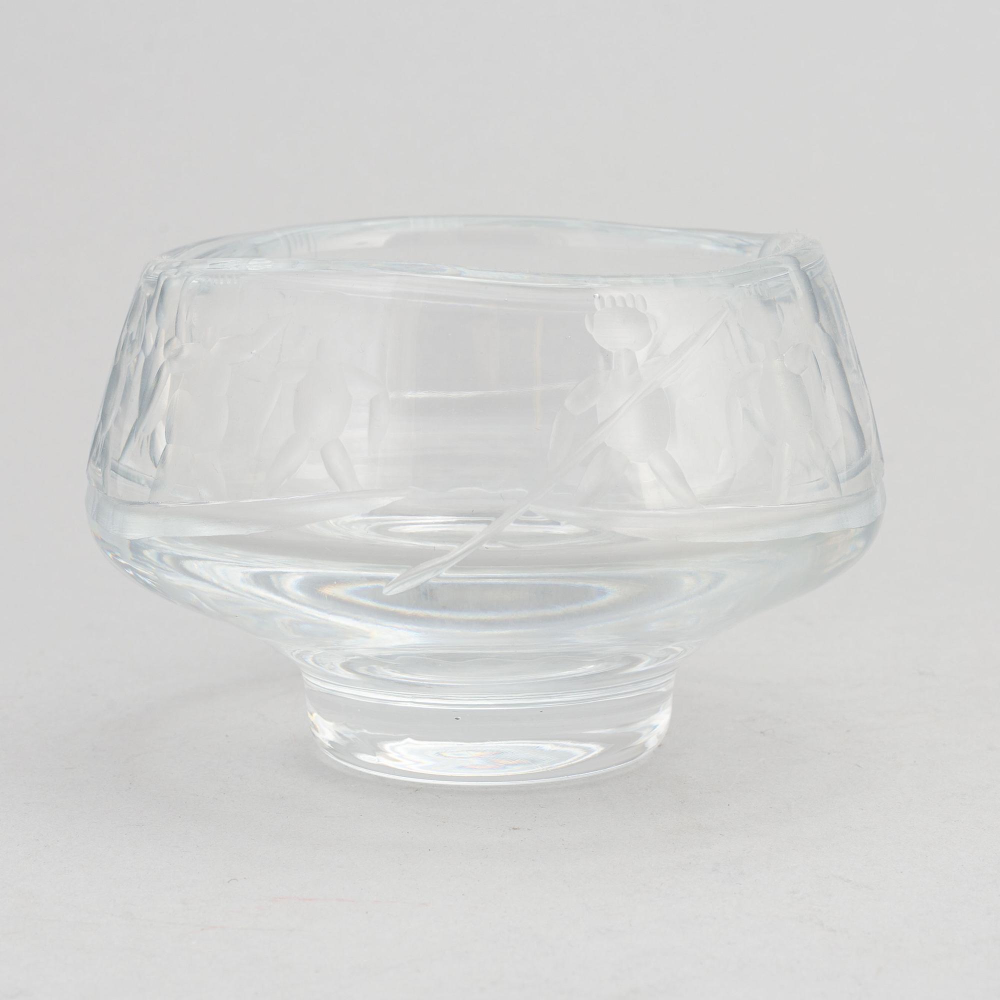 Erik Höglund, a glass bowl, Boda, Sweden.