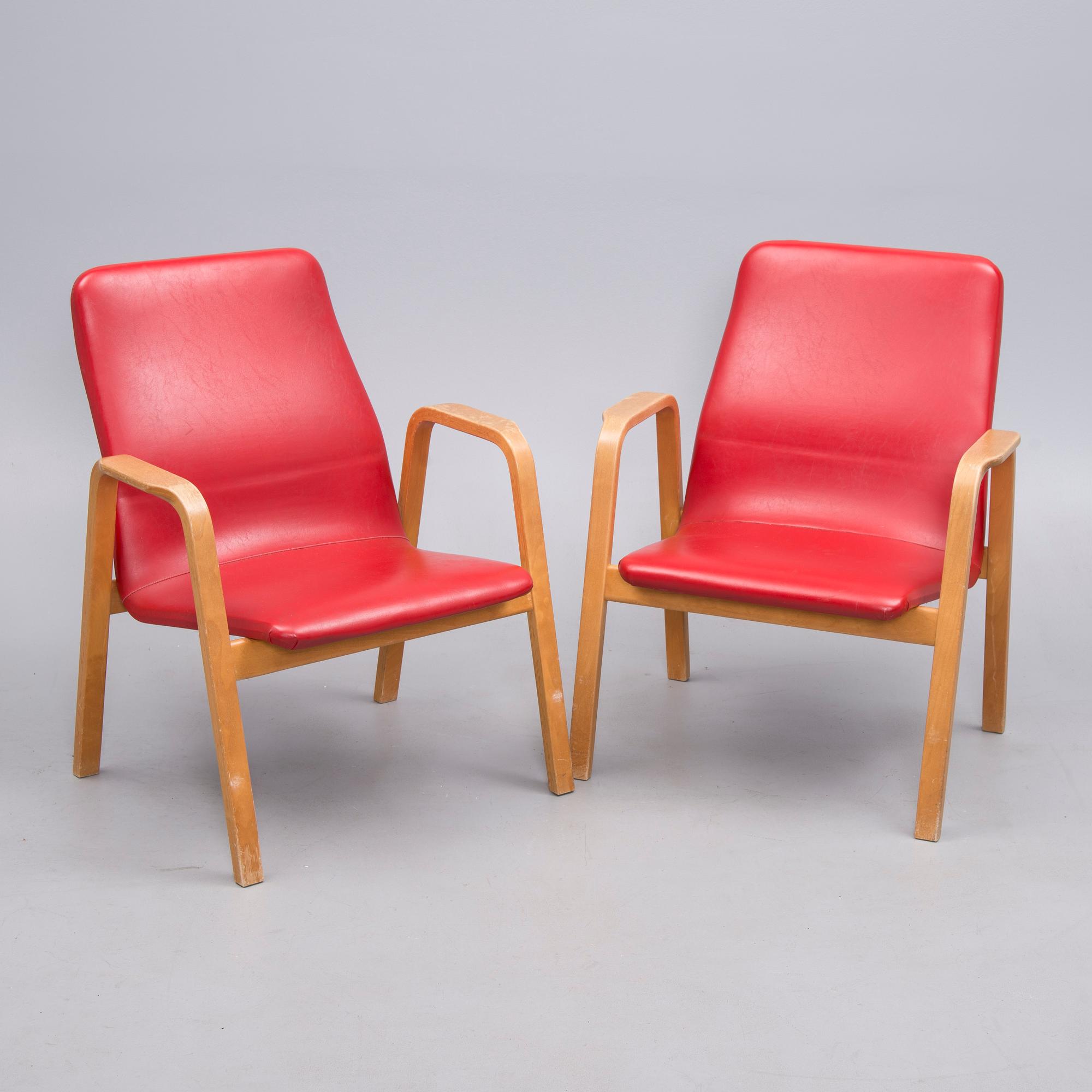 KARMSTOLAR, ett par, "Columna" Ilmari Lappalainen, Asko.