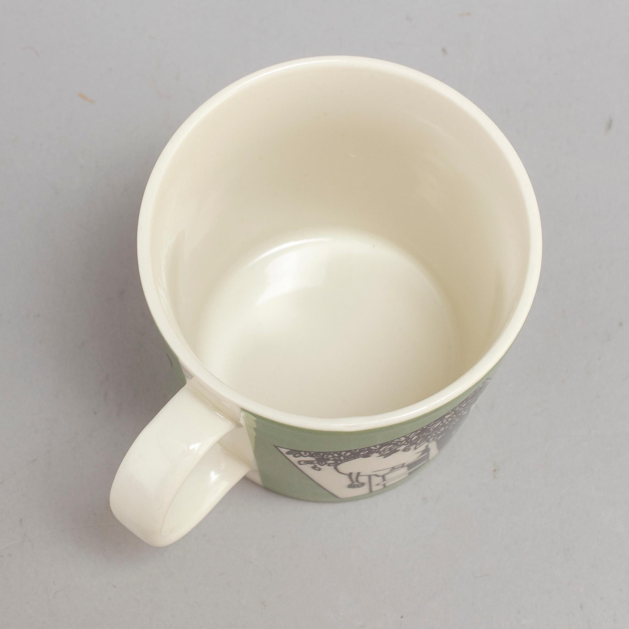 A Moomon mug, porcelain, Arabia, Finland, 1990-92.