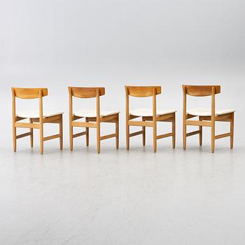 Børge Mogensen, four "Öresund" chairs, Karl Andersson.