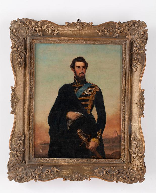 Fredric Westin Hans krets, "Porträtt av Karl XV i uniform" (1826-1872).