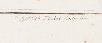 KOPPARSTICK, Alexander den store, J. Gottlieb Thelot, efter A. Wernerin, 1700-tal.