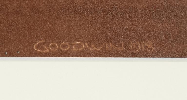 Henry B. Goodwin, pigmentprint, signerad, 1918.