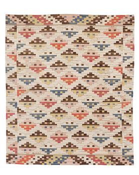 529. CARPET. "Munka-Ljungby". Flat weave. 264,5 x 221,5 cm. Signed AB MMF.