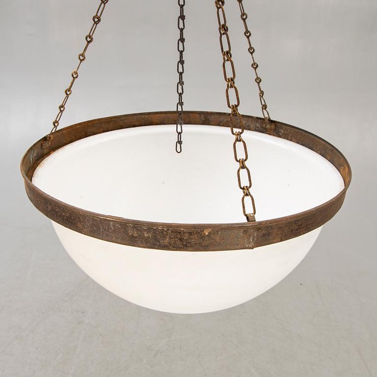 A 1930740s Swedish Grace ceiling pendant.