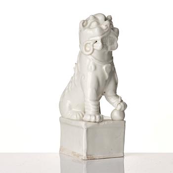 A Chinese blanc de chine joss stick holder, Qing dynasty, Kangxi (1662-1722).