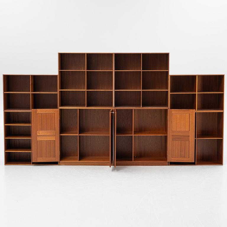 Mogens Koch, skåp, ett par, samt 6 moduler, "Byggereolen", Rud Rasmussens Snedkerier, Danmark, 1900-talets mitt.