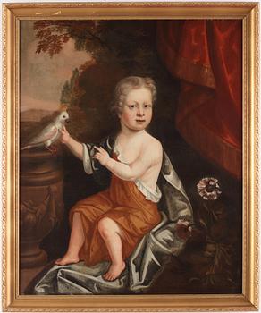 Peter Lely, hans efterföljd, Pojke med papegoja.