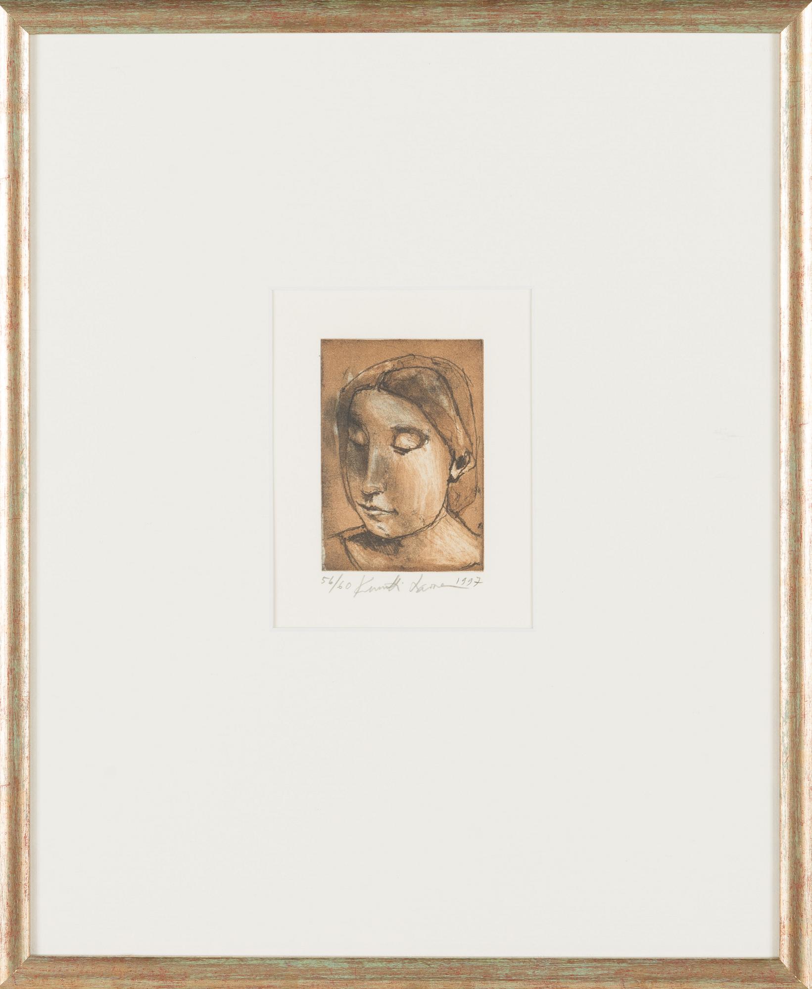 Kuutti Lavonen, etsning, signerad och daterad 1997, numrerad 56/60.