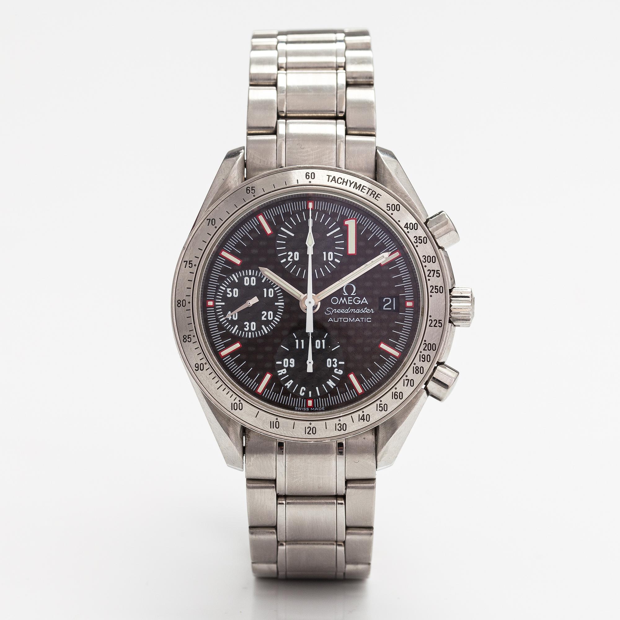 Omega, Speedmaster, Racing, Michael Schumacher, wristwatch 39 mm.