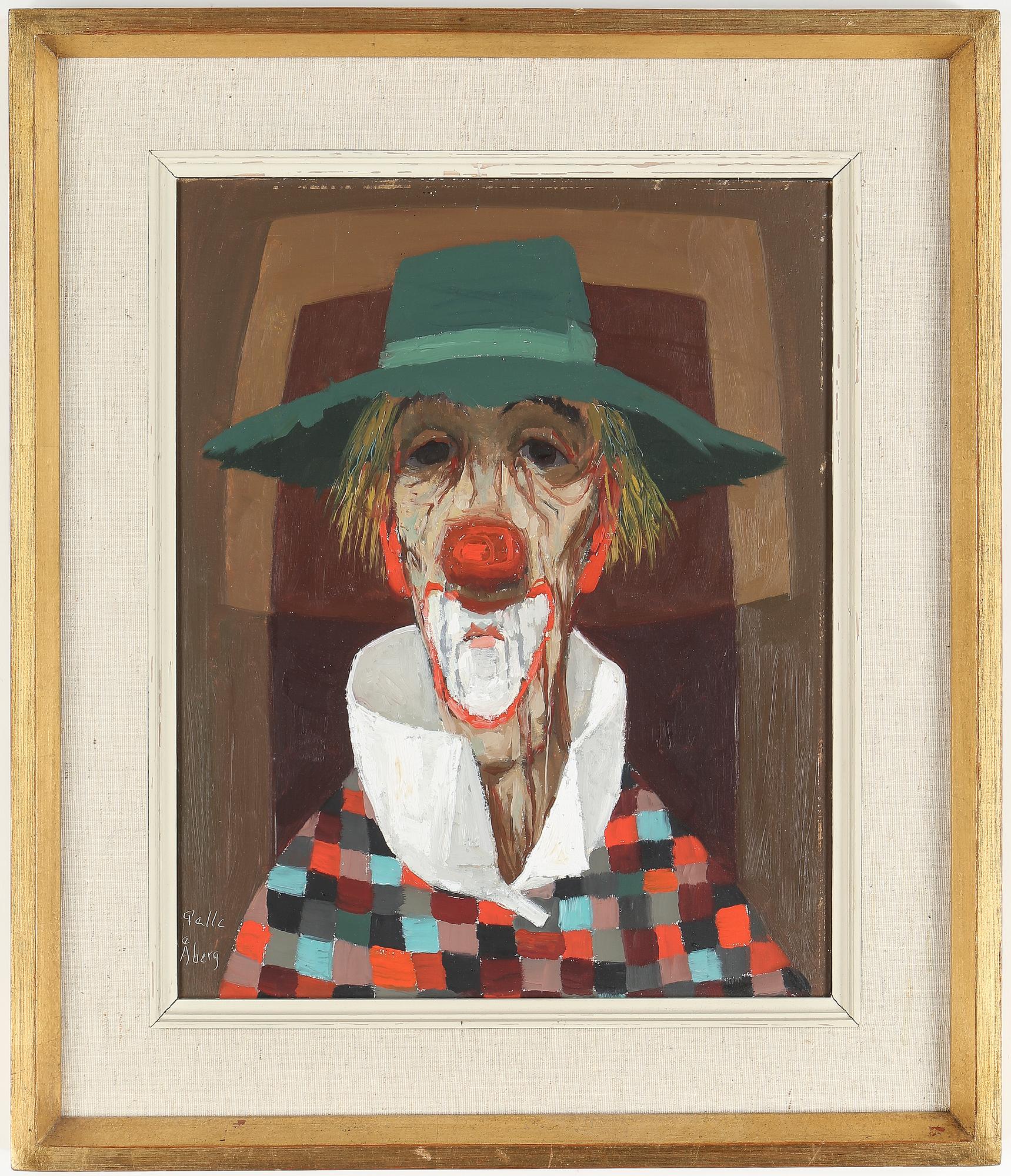 PELLE ÅBERG, olja på pannå, signerad.