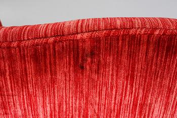 An armchair with a footrest, second half of the 20th century.