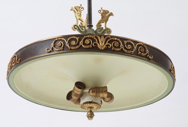 TAKLAMPA, art déco, 20/30-tal.