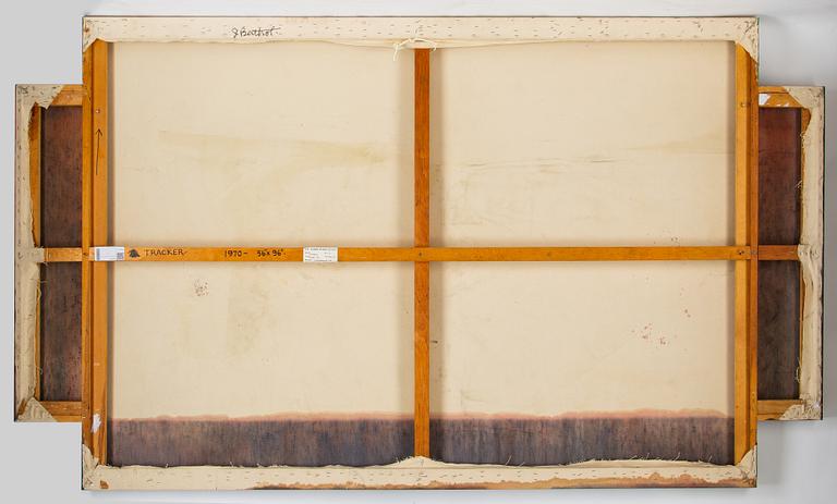 Jake Berthot, oil on canvas, signed and dated 1970 verso.