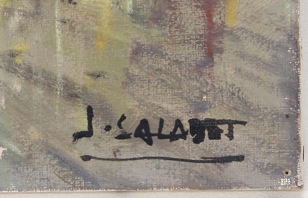 JEAN SALABET, olja på duk, sign.