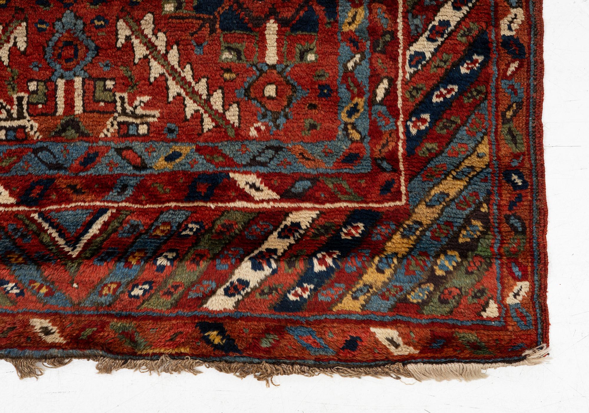 An antique Sauj Bulag runner, Eastern Kurdistan, c. 360 x 155.