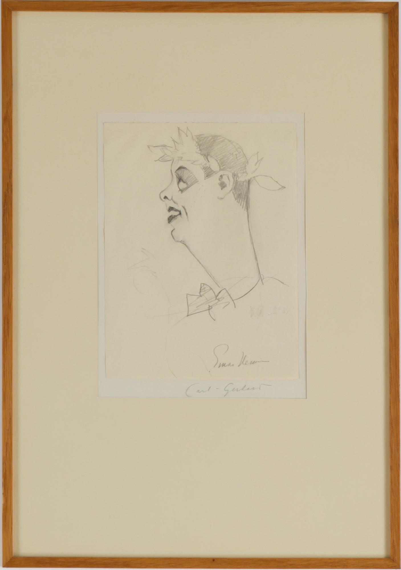 Four signed Einar Nerman drawings.