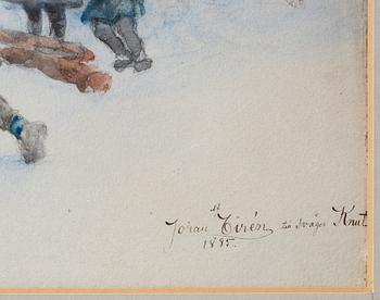 Johan Tirén, Brawl in the snow.