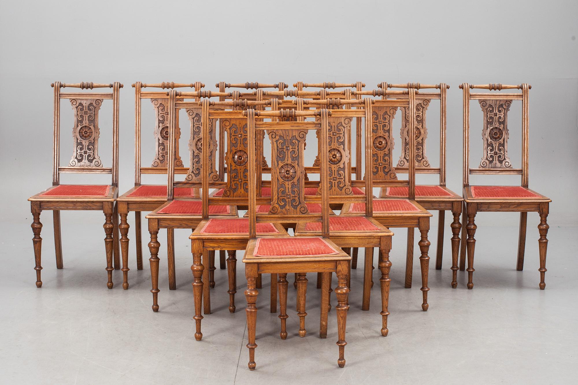 STOLAR, 12 st, nyrenässans, 1800-talets slut.