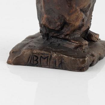 Bror Marklund, sculpture, signed, bronze, height 20.5 cm.