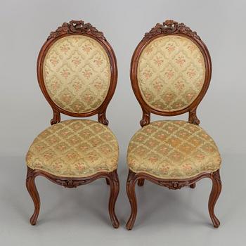 A set of eleven Neo Rococo chairs, secons half of the 19th century.