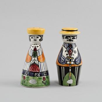 SALT och PEPPARKAR, flintgods, Anita Nylund, JIE Gantofta, 1900-talets andra hälft.
