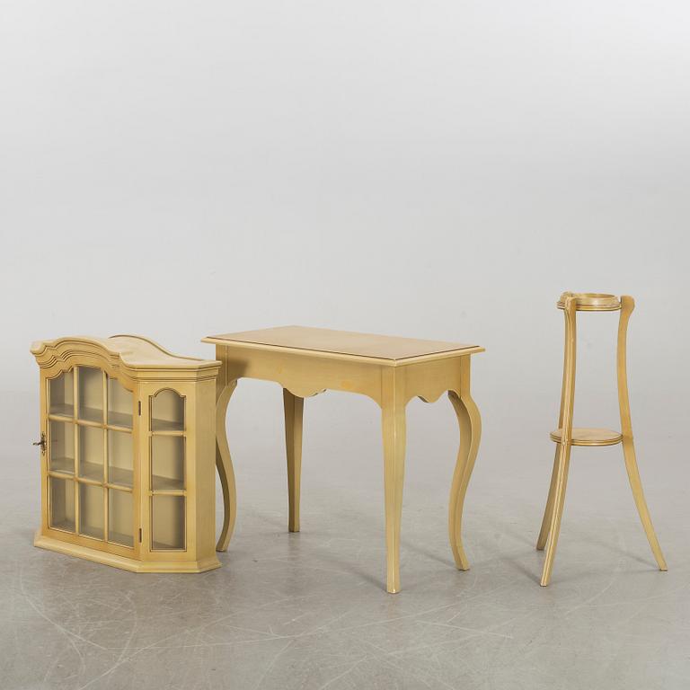 SIDOBORD, SPEGEL, PIEDESTAL samt HÄNGSKÅP, Åmells 1977.