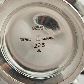 Georg Jensen, a sterling silver salt cellar, Copenhagen, Denmark 1933-1944.
