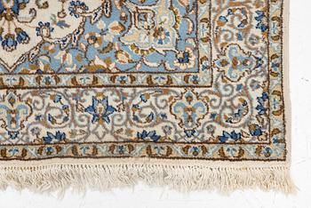 Rug, Nain, part silk, approx. 245 x 150 cm.