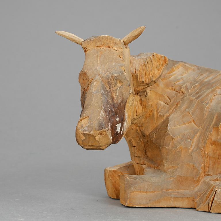 AXEL PETERSSON DÖDERHULTARN, skulptur, trä, signerad A.P samt stämplad.