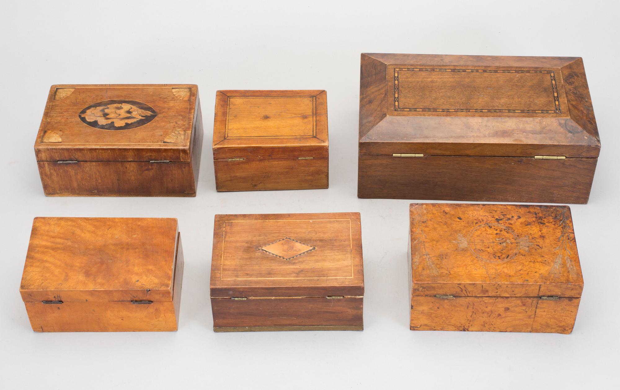 RAKASKAR, 6 st, 1800-talets första hälft.