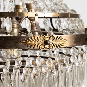 Chandelier, circa 1900, Empire style.