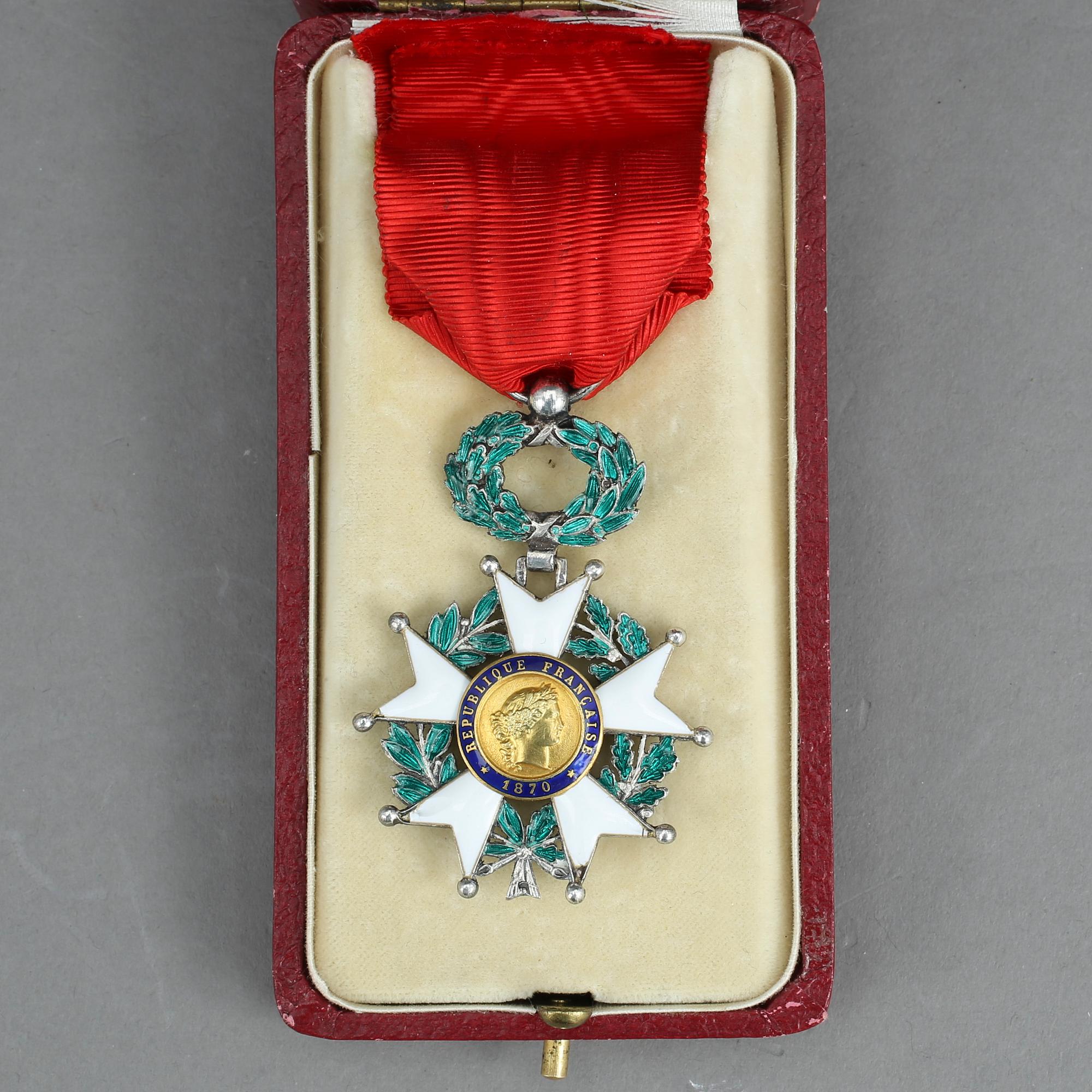 HEDERSLEGIONENS RIDDARTECKEN, Ordre national de la Légion d'honneur, Frankrike.