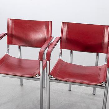 Four CHAIRS, second half of the 20th century, likely Italy.