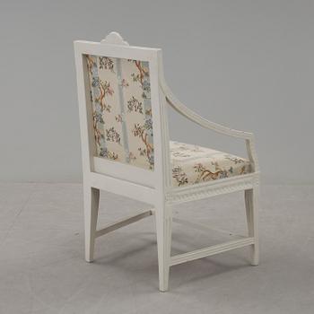 KARMSTOL, gustaviansk, 1700-talets slut.