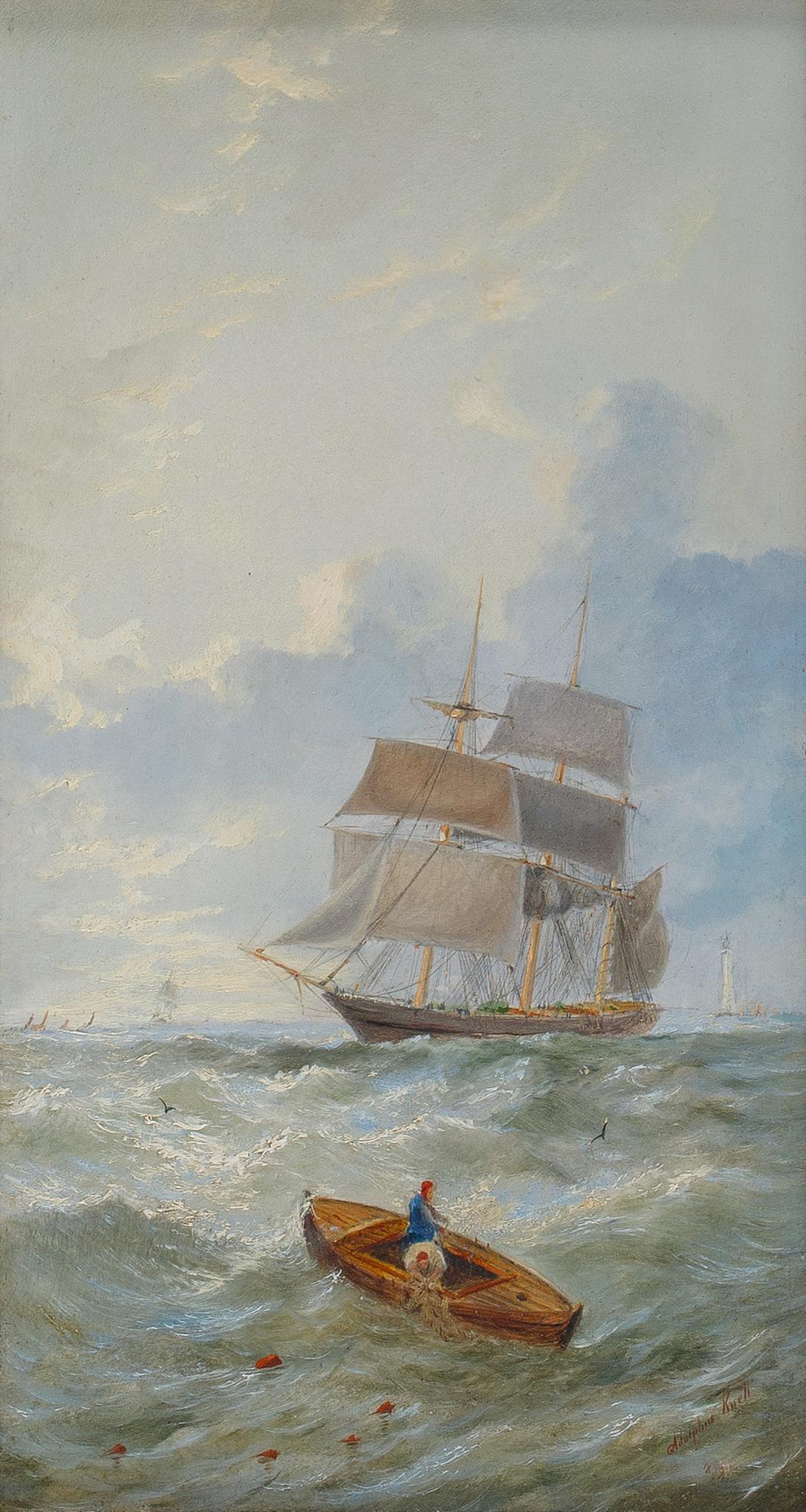 Adolphus Knell, a pair. Signed. Panels, 39 x 21 cm each.